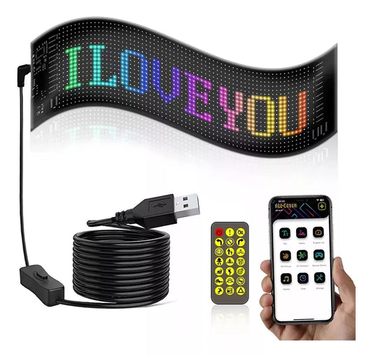 Letrero LED FLEXIBLE 37X9cm