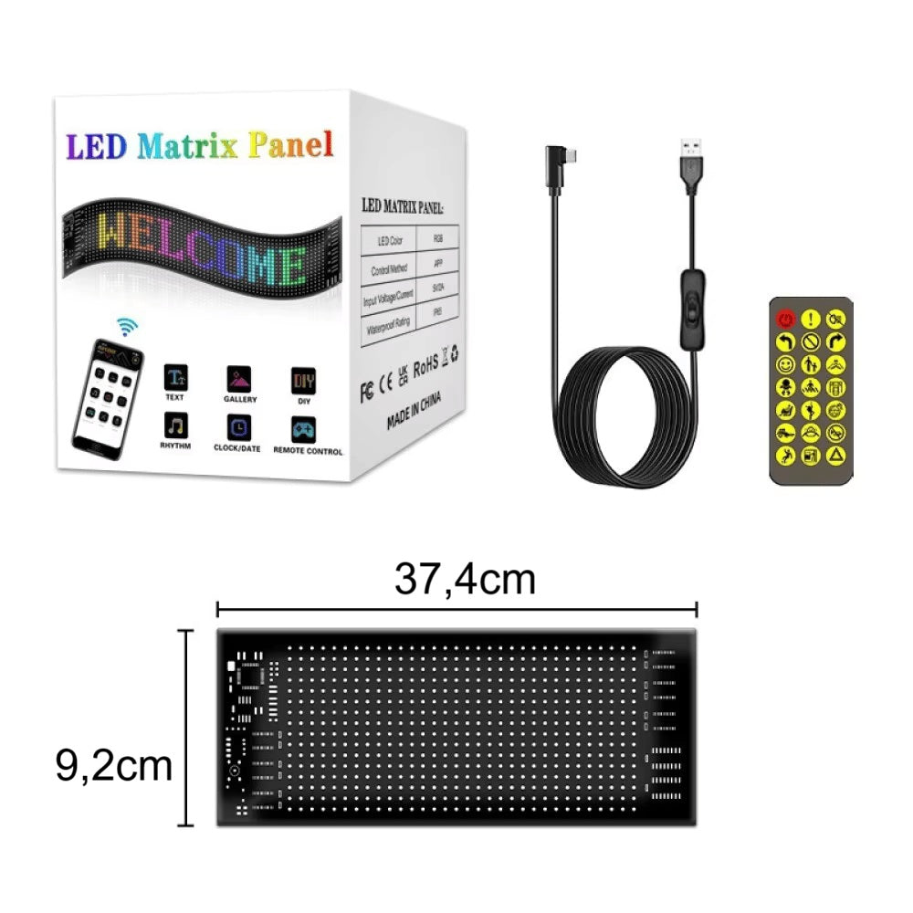 Letrero LED FLEXIBLE 37X9cm